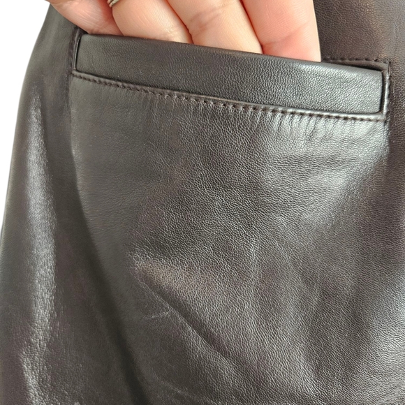 ba&sh Leandro Lamb Leather Shorts - Picture 11 of 13